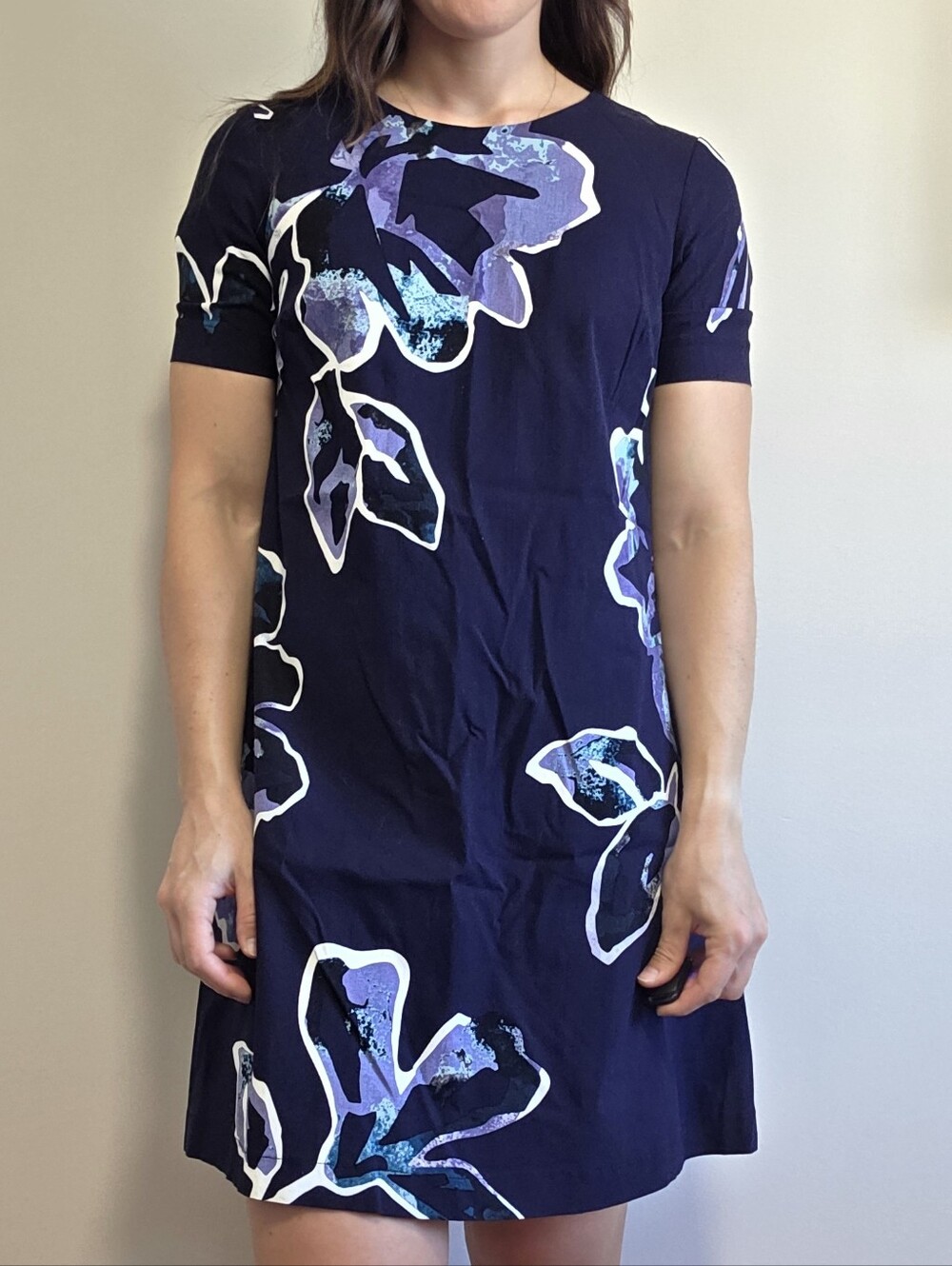 Short Sleeve Floral Dress with Pockets